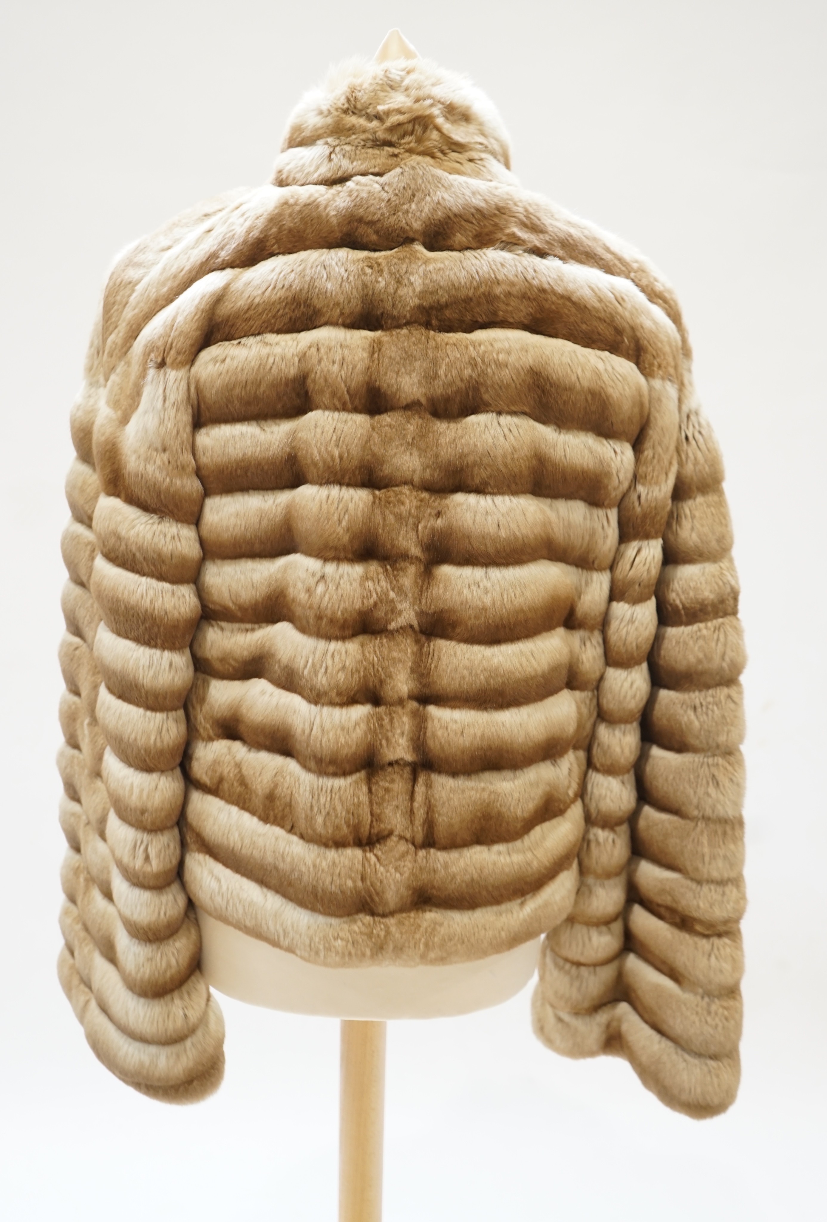 A ladies Prada chinchilla fur jacket, circa 2002, Italian size 44